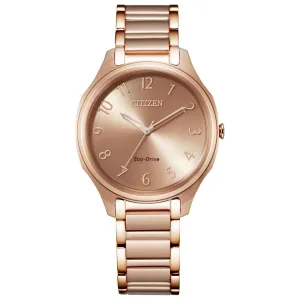 Ladies' Citizen Eco-Drive Drive Rose Gold-Tone Watch | 35mm | EM0758-58X