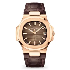 Lgxige Nautilus Quartz (PU Leather) Homage Watches