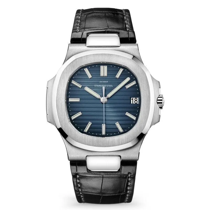Lgxige Nautilus Quartz (PU Leather) Homage Watches