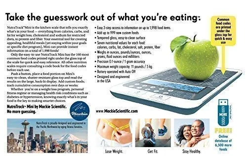 Mackie Food and Nutrition Scale