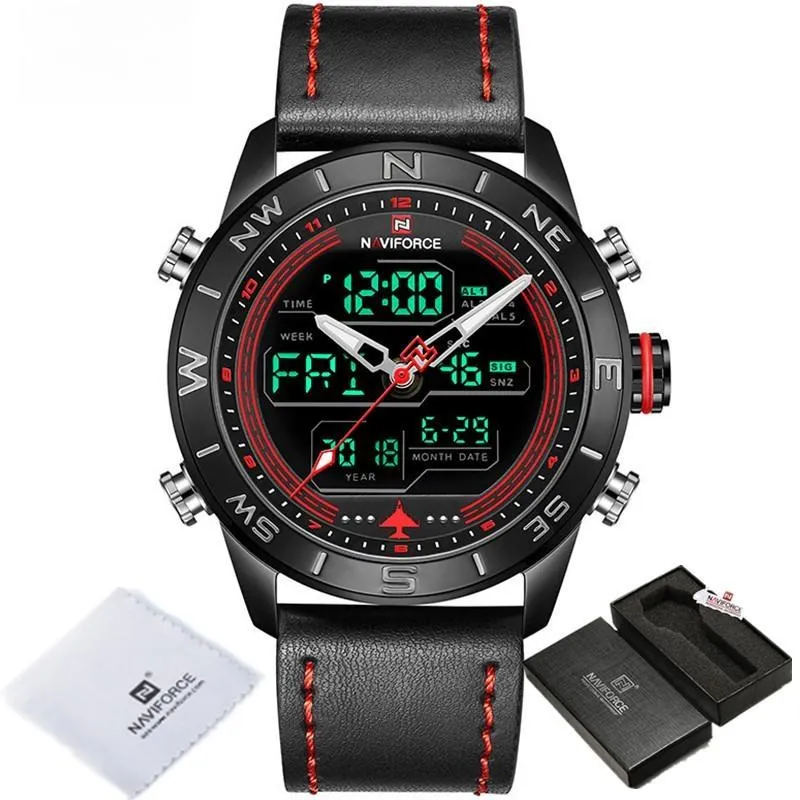 Mens Sports Watches Fashion Casual Dual Display Digital Male Watch