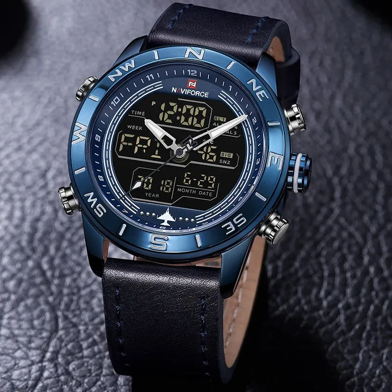Mens Sports Watches Fashion Casual Dual Display Digital Male Watch