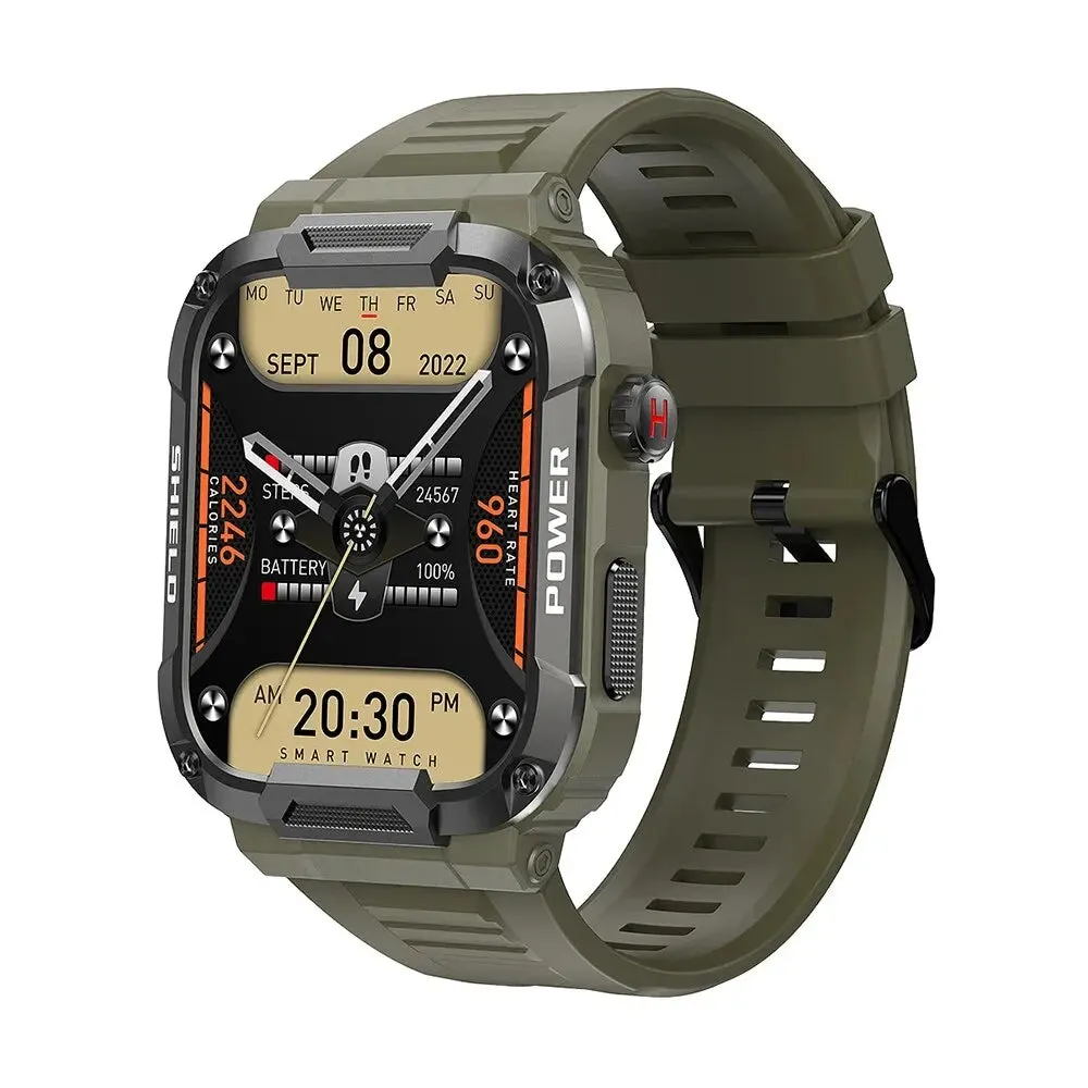 MEVADEN 1.85 Outdoor Military Smart Watch Men Bluetooth Call Smartwatch For Android IOS IP68 Waterproof Sports Fitness Watches