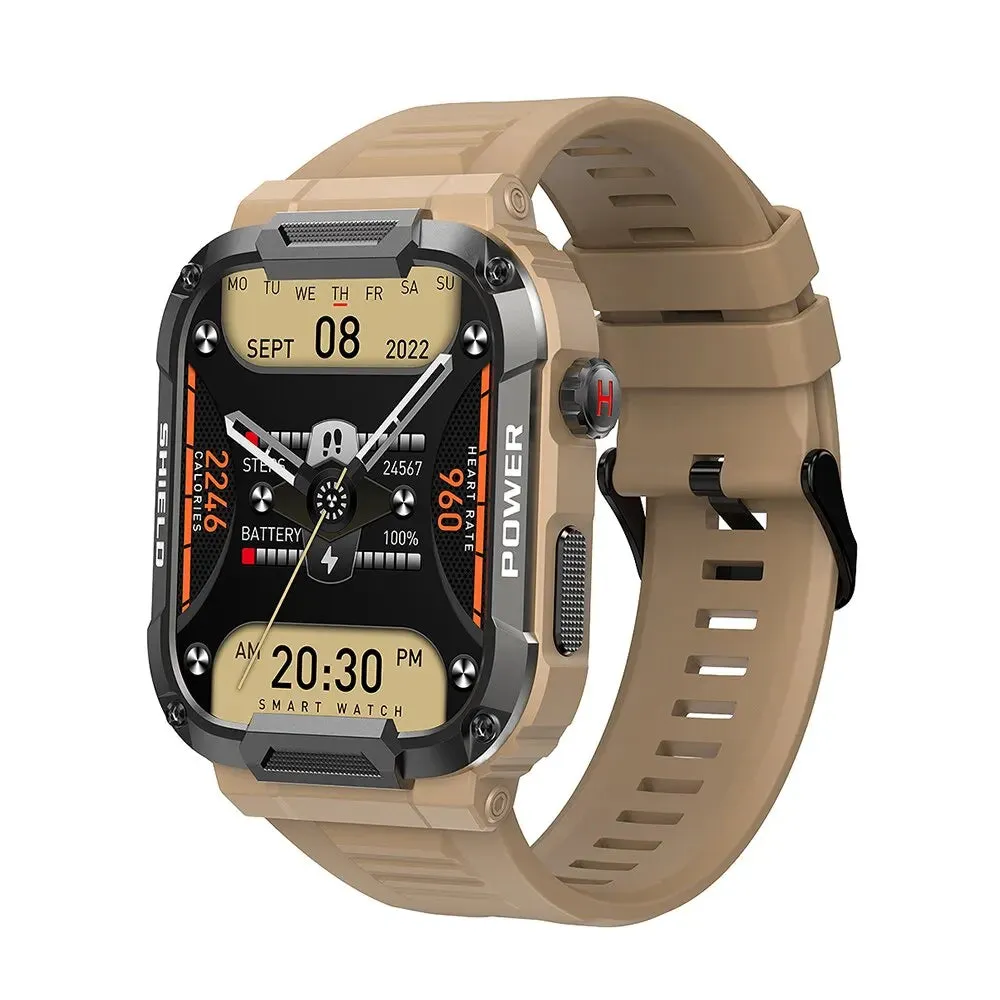 MEVADEN 1.85 Outdoor Military Smart Watch Men Bluetooth Call Smartwatch For Android IOS IP68 Waterproof Sports Fitness Watches