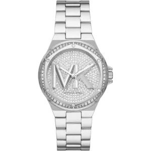 Michael Kors Lennox Silver Stainless Steel Silver Dial Quartz Watch for Ladies - MK7234