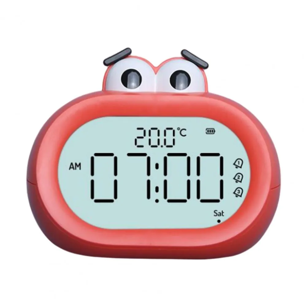 Mini LED Alarm Clock Countdown Table Clock Practical Cute Big Mouth Student Table LED Electronic Clock Night Light for Home