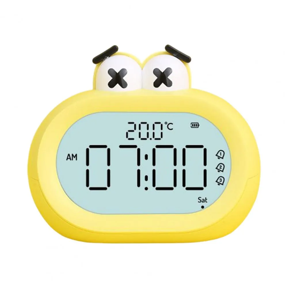 Mini LED Alarm Clock Countdown Table Clock Practical Cute Big Mouth Student Table LED Electronic Clock Night Light for Home