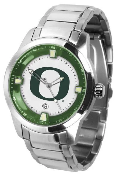 Oregon Ducks Men's Titan Stainless Steel Band Watch
