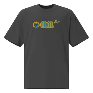 Oversized faded t-shirt COOL AF feat. Cool Cat #316 (embroidered)