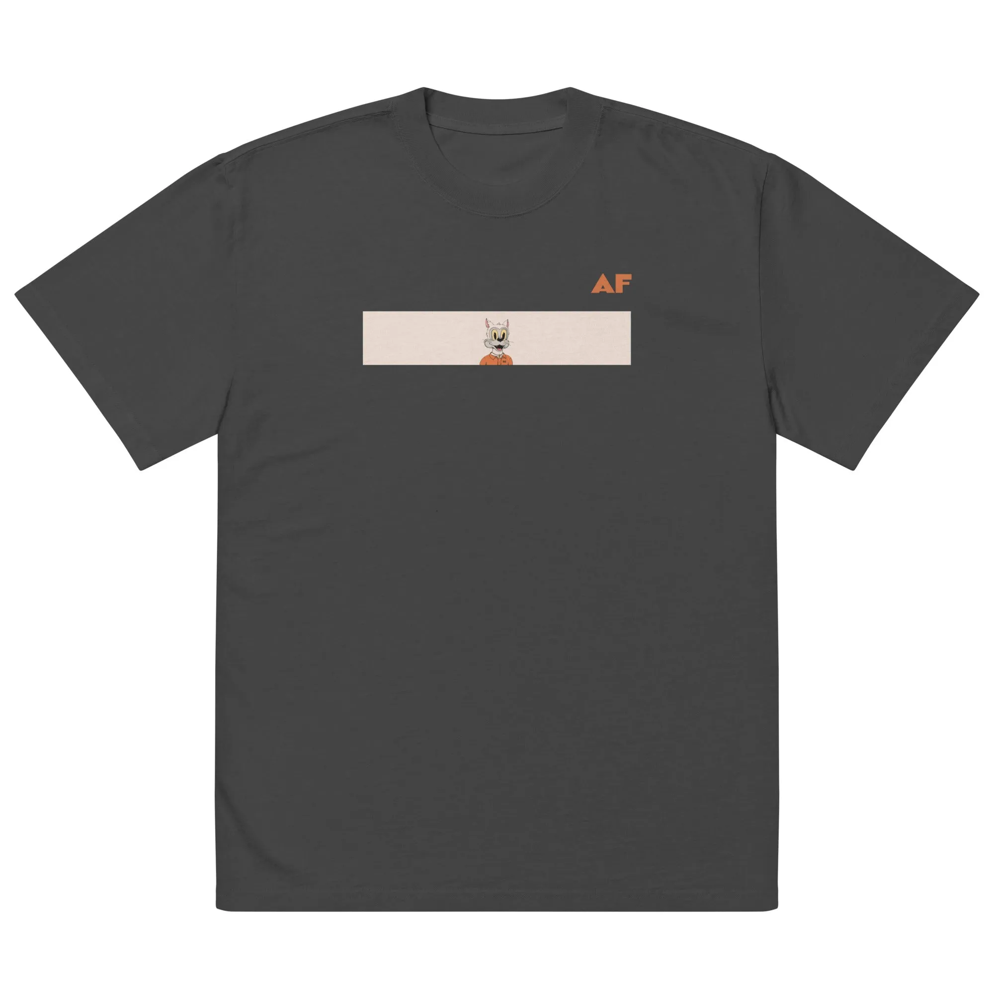 Oversized faded t-shirt feat. DEGEN TOONZ #7949