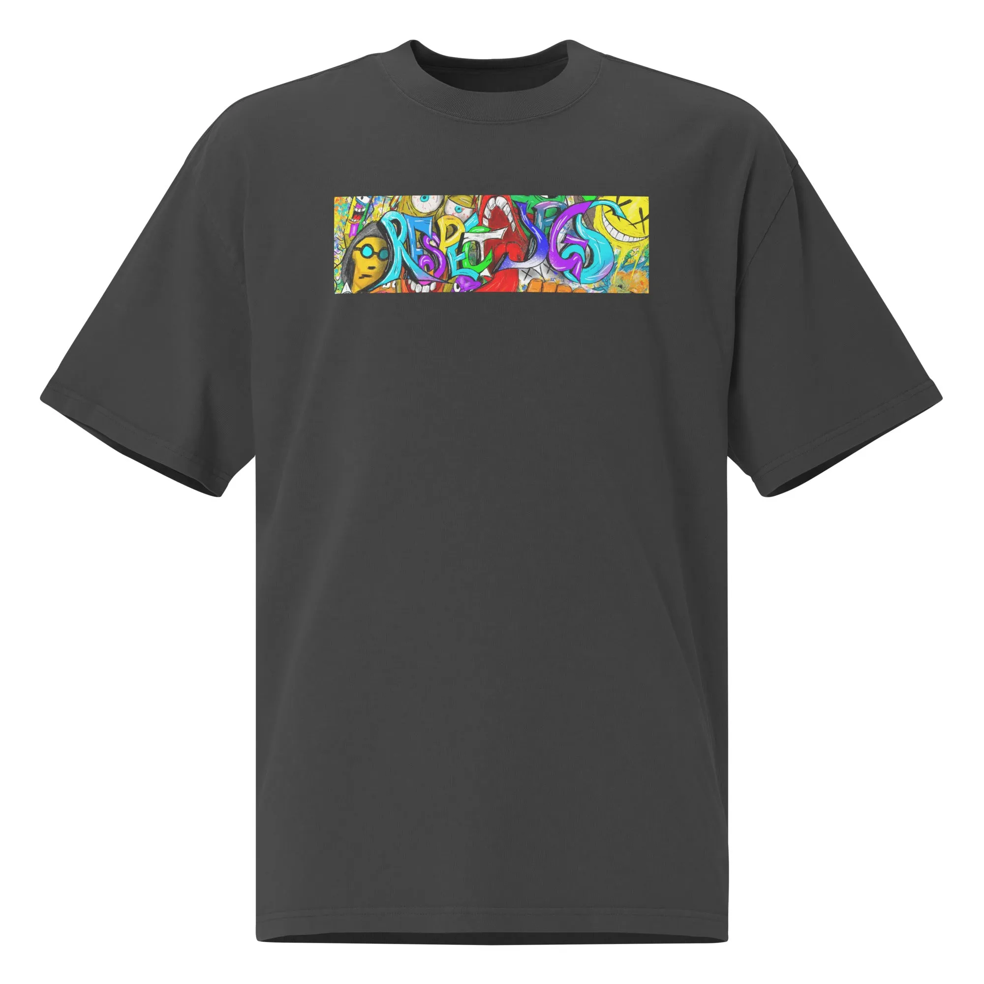 Oversized faded t-shirt feat. RESPECT JPGS by eitzi.eth
