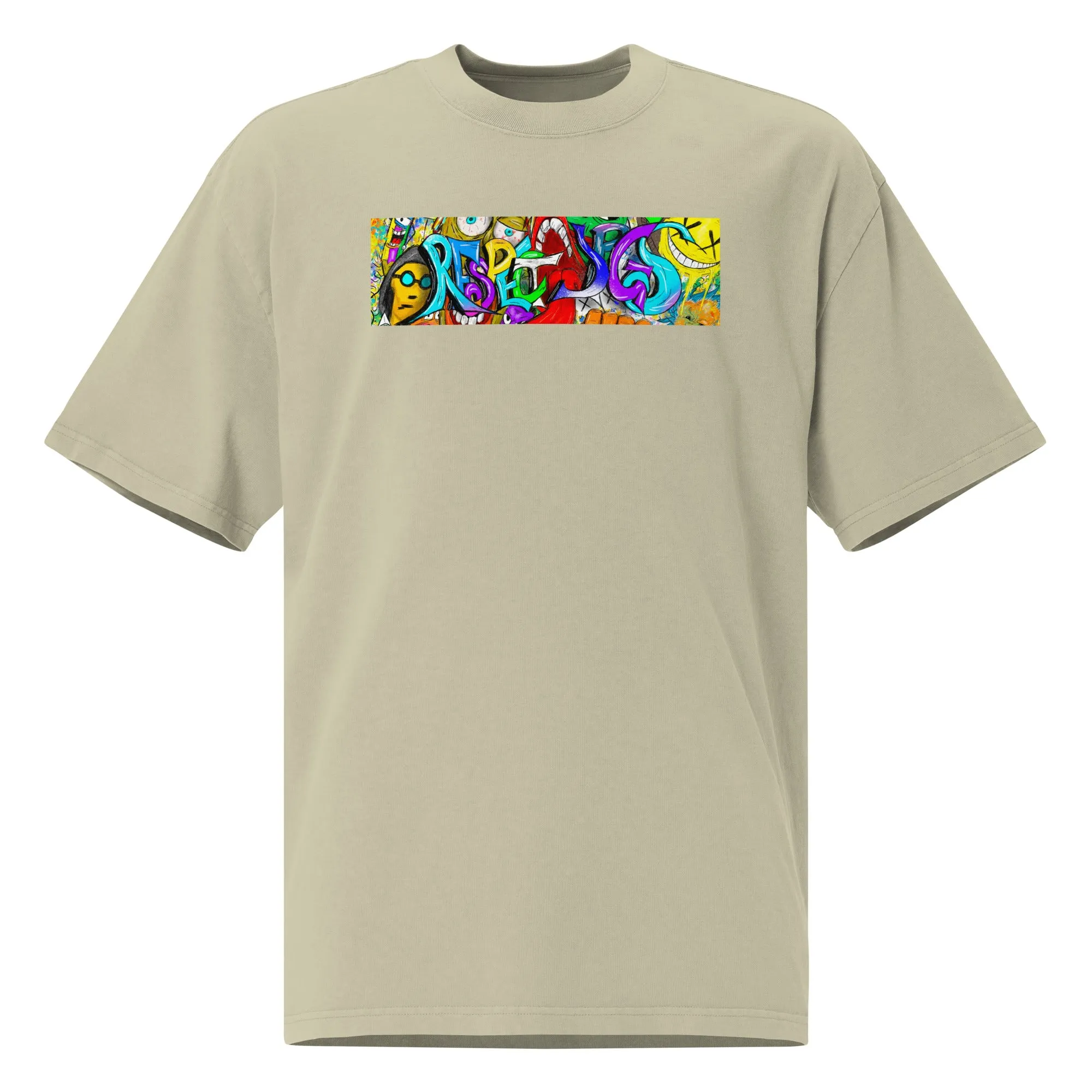 Oversized faded t-shirt feat. RESPECT JPGS by eitzi.eth