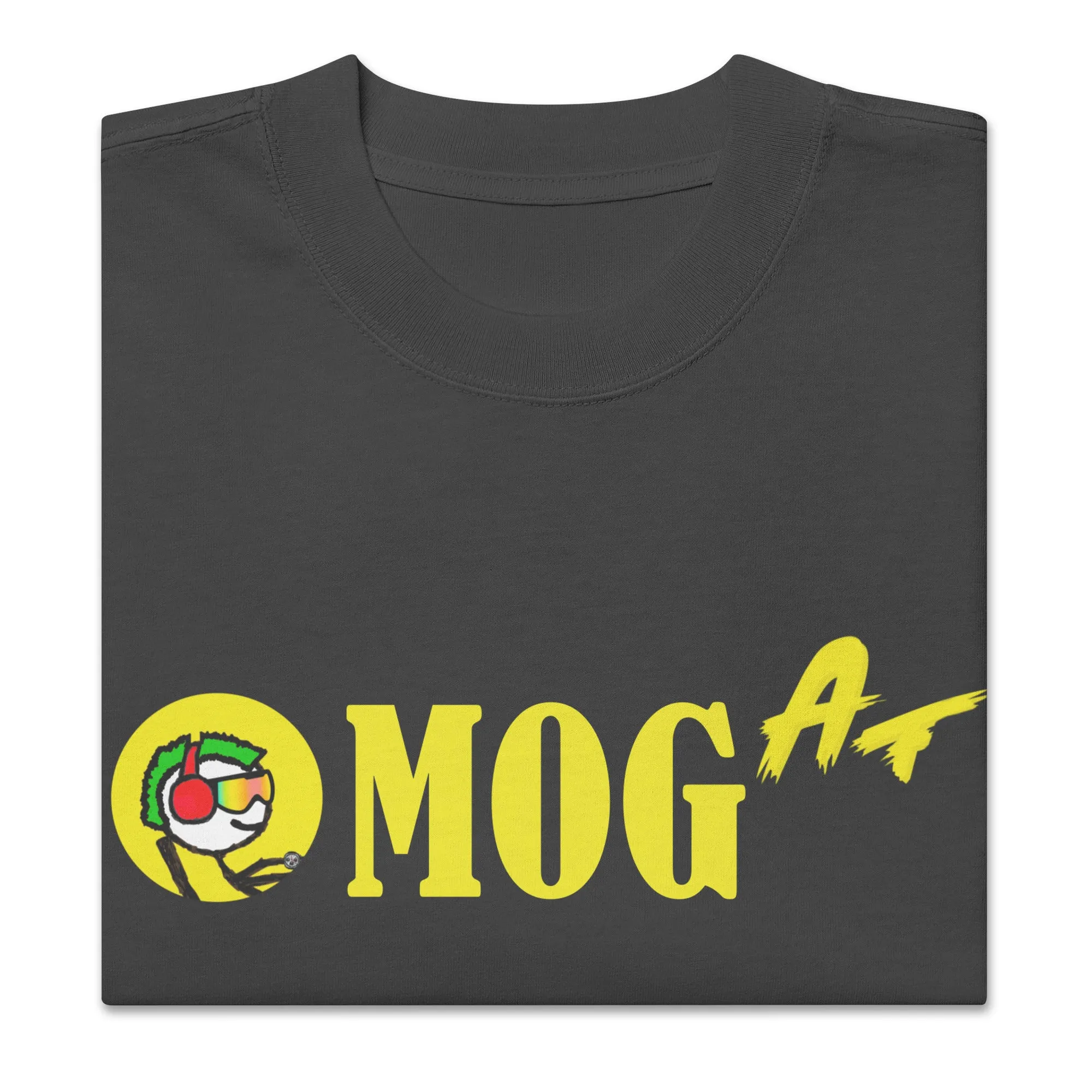 Oversized faded t-shirt MOG AF feat. mfer #9948