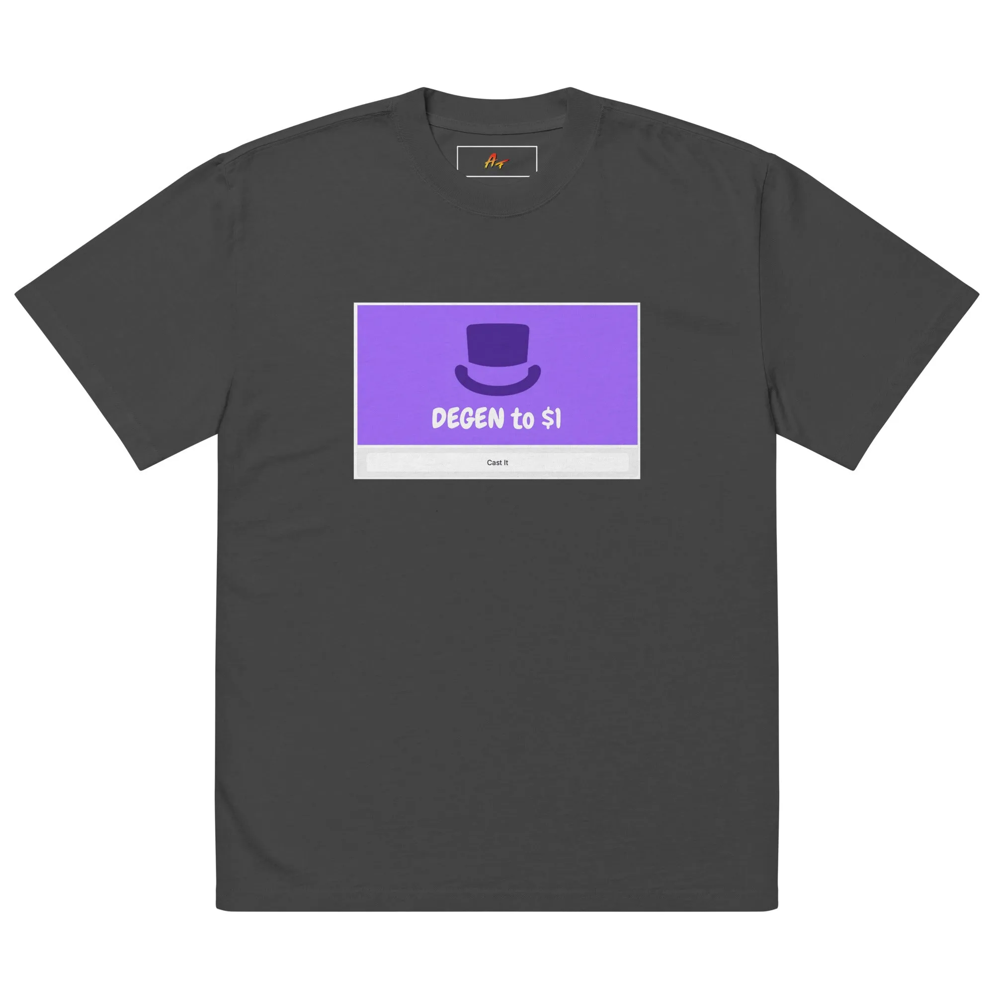 Oversized faded t-shirt "cast it"