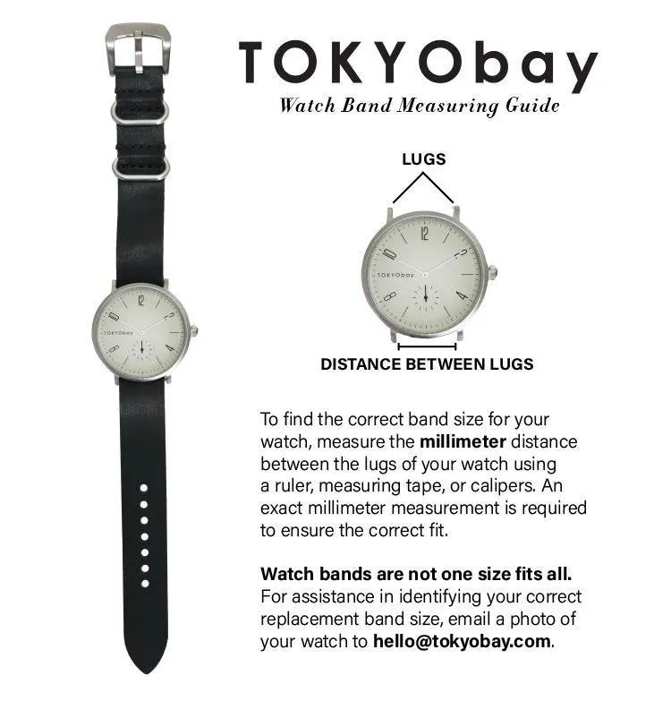 Rose Leather & Cloth Watch Band | 14mm