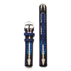 Rose Leather & Cloth Watch Band | 14mm