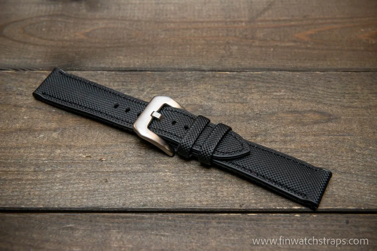 Sailcloth waterproof hybrid fluororubber (FKM) watch strap, premium quality, for sports, divers watches, width: 20, 22 mm.