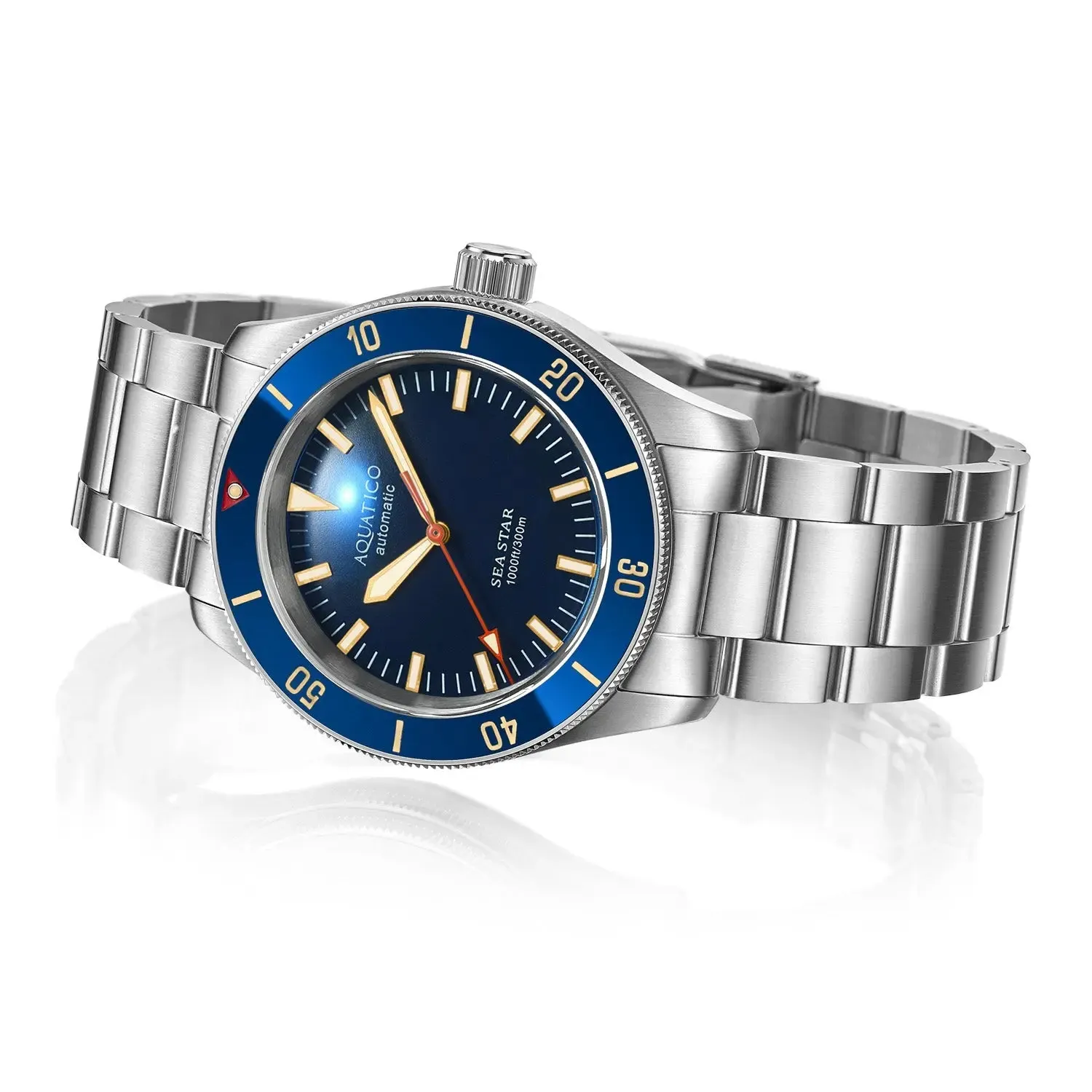 Sea star V2 blue dial ceramic bezel (NH35) No Date