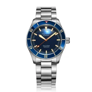 Sea star V2 blue dial ceramic bezel (NH35) No Date