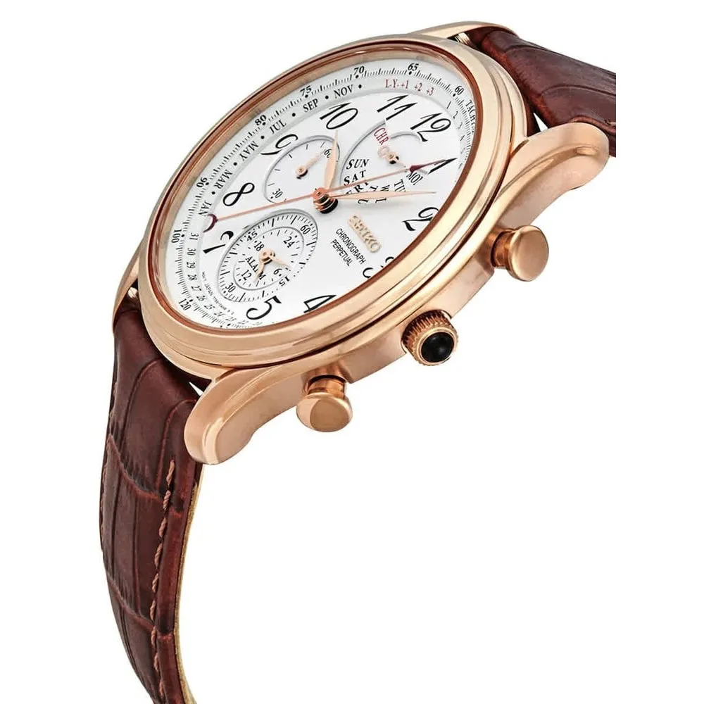 Seiko Men's Brown Perpetual Watch SPC256P1