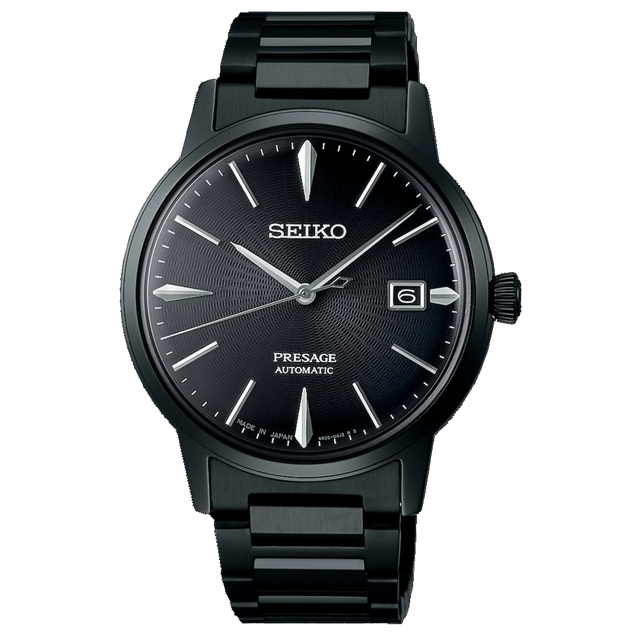 Seiko Presage 39.5mm - 'The Black Velvet' Cocktail Time