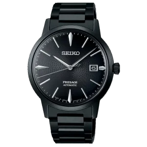 Seiko Presage 39.5mm - 'The Black Velvet' Cocktail Time