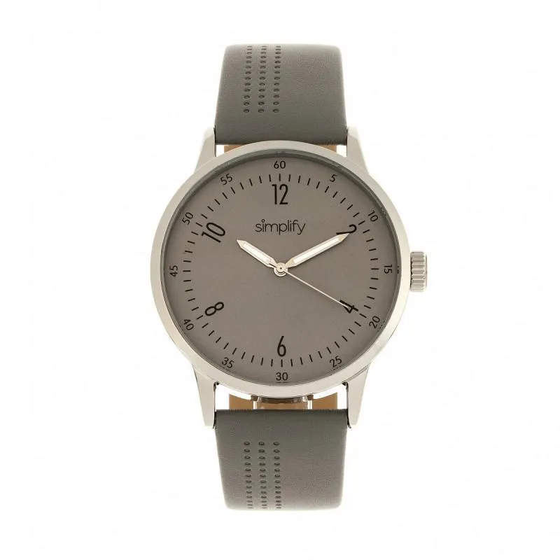 Simplify The 5700 Leather-Band Watch