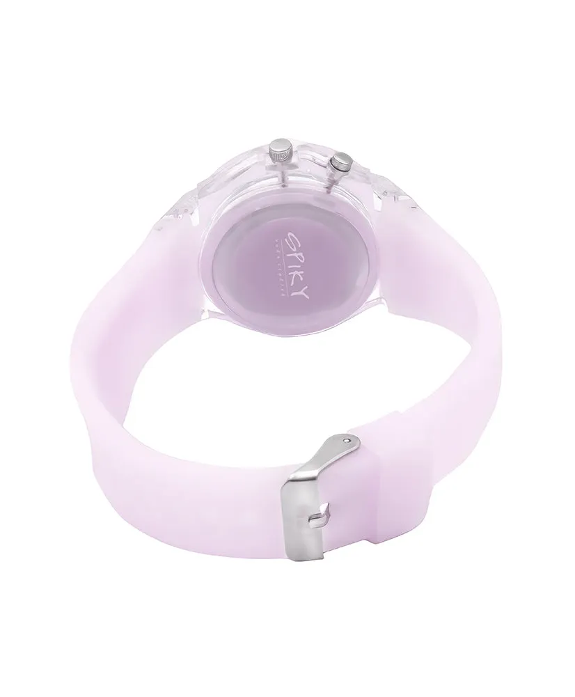 Spiky 3D Cartoon Unicorn Analog Light Watch for Kids Boys & Girls - Light Pink
