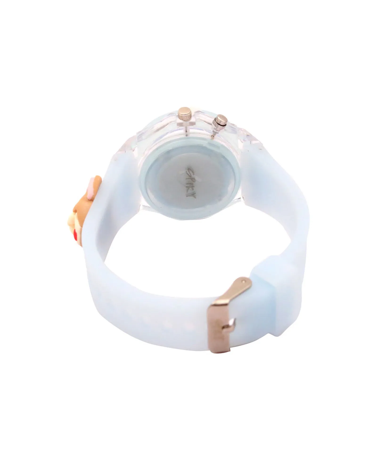 Spiky 3D Cartoon Unicorn Analog Light Watch for Kids Boys & Girls - Light Pink