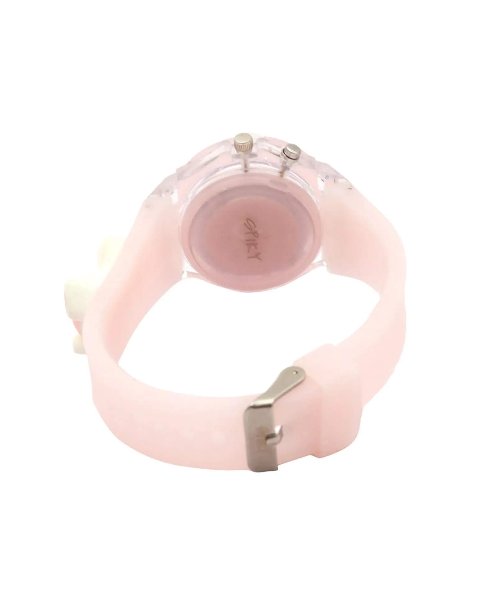 Spiky 3D Cartoon Unicorn Analog Light Watch for Kids Boys & Girls - Light Pink