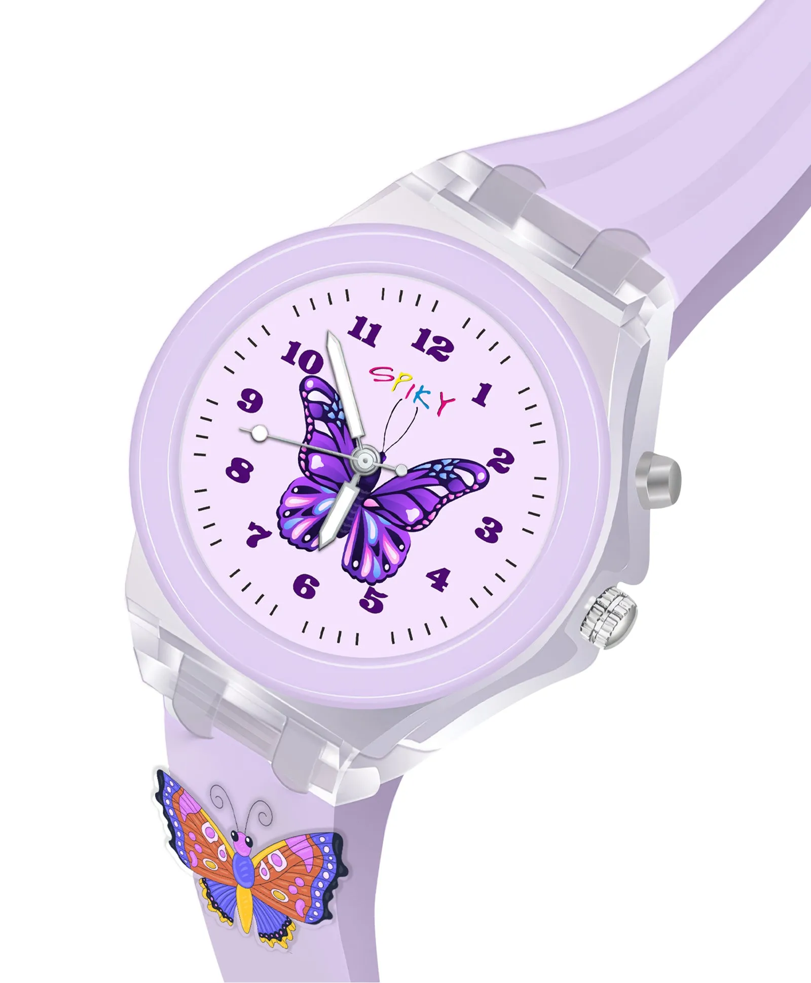 Spiky 3D Cartoon Unicorn Analog Light Watch for Kids Boys & Girls - Light Pink