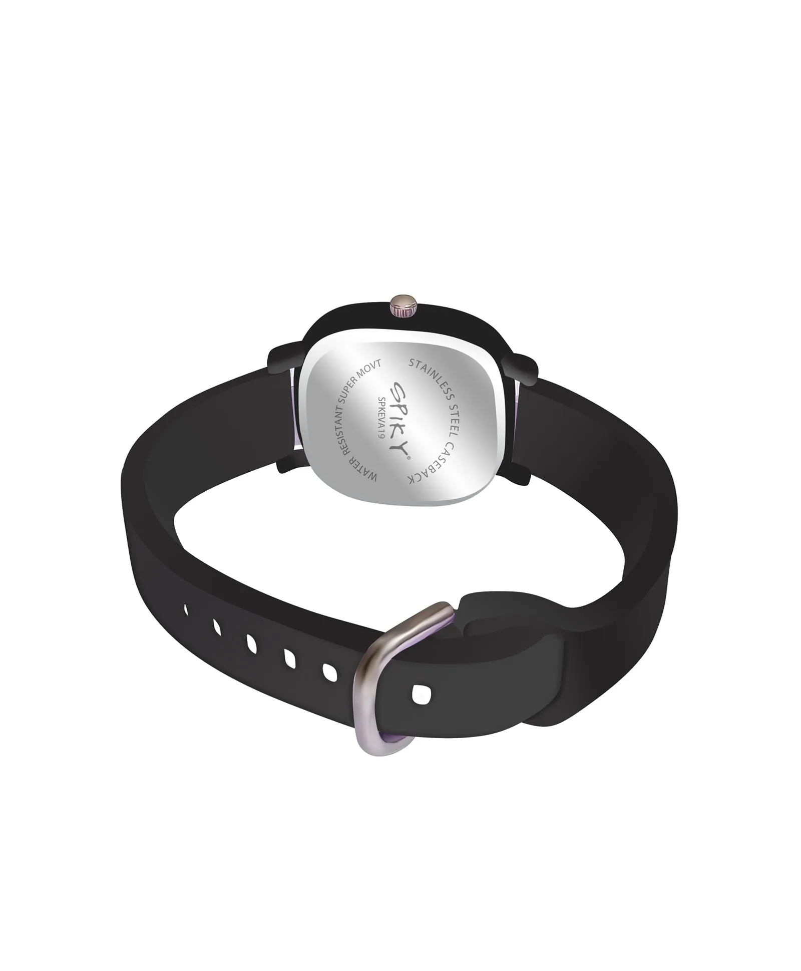Spiky Eva19 Square Analog Watch for Kids - Pink