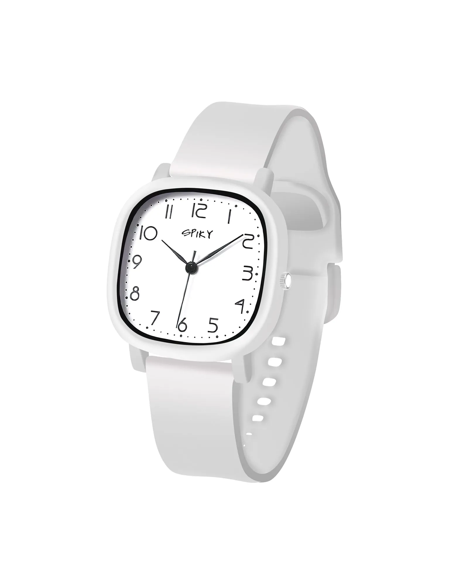Spiky Eva19 Square Analog Watch for Kids - Pink