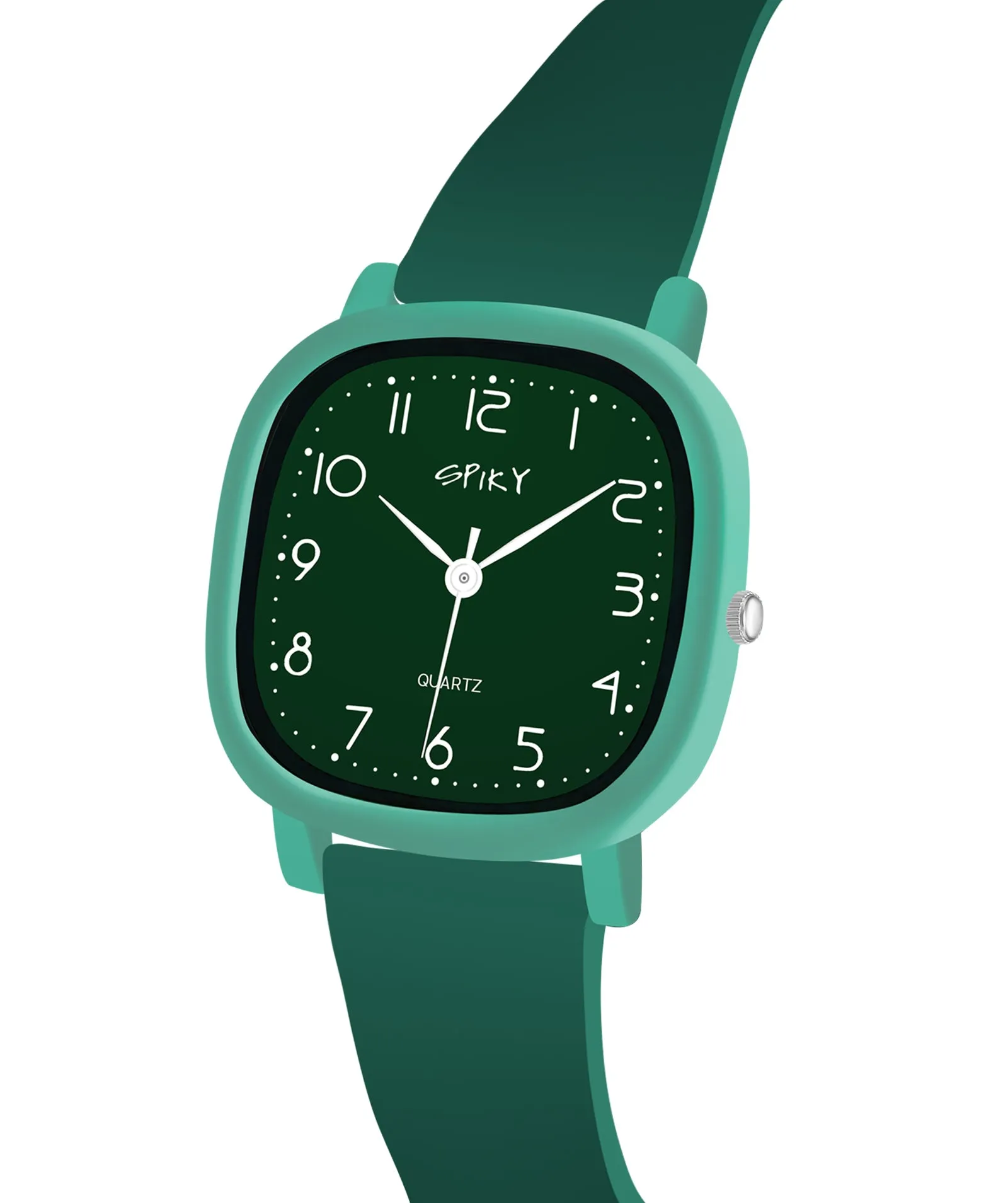Spiky Eva19 Square Analog Watch for Kids - Pink