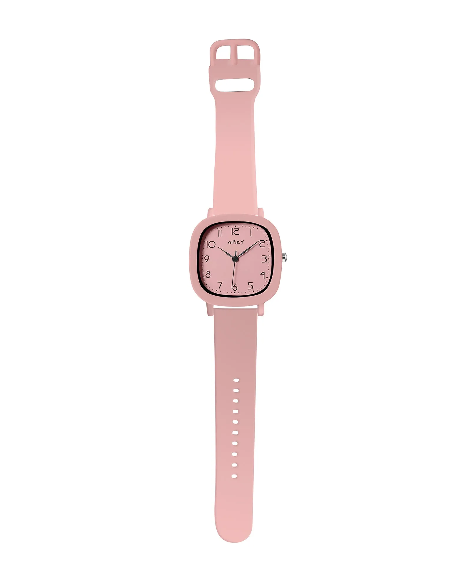 Spiky Eva19 Square Analog Watch for Kids - Pink