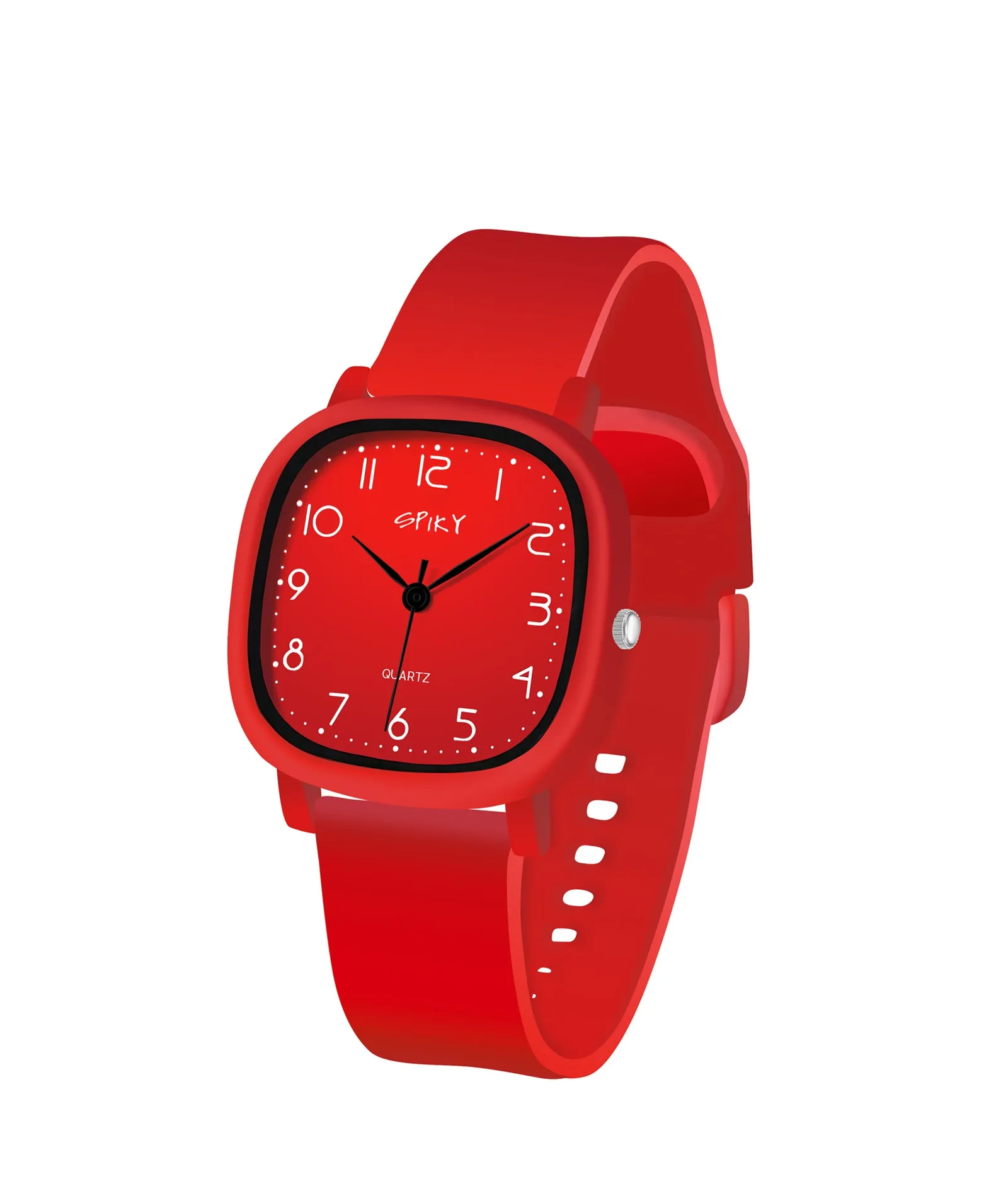 Spiky Eva19 Square Analog Watch for Kids - Pink