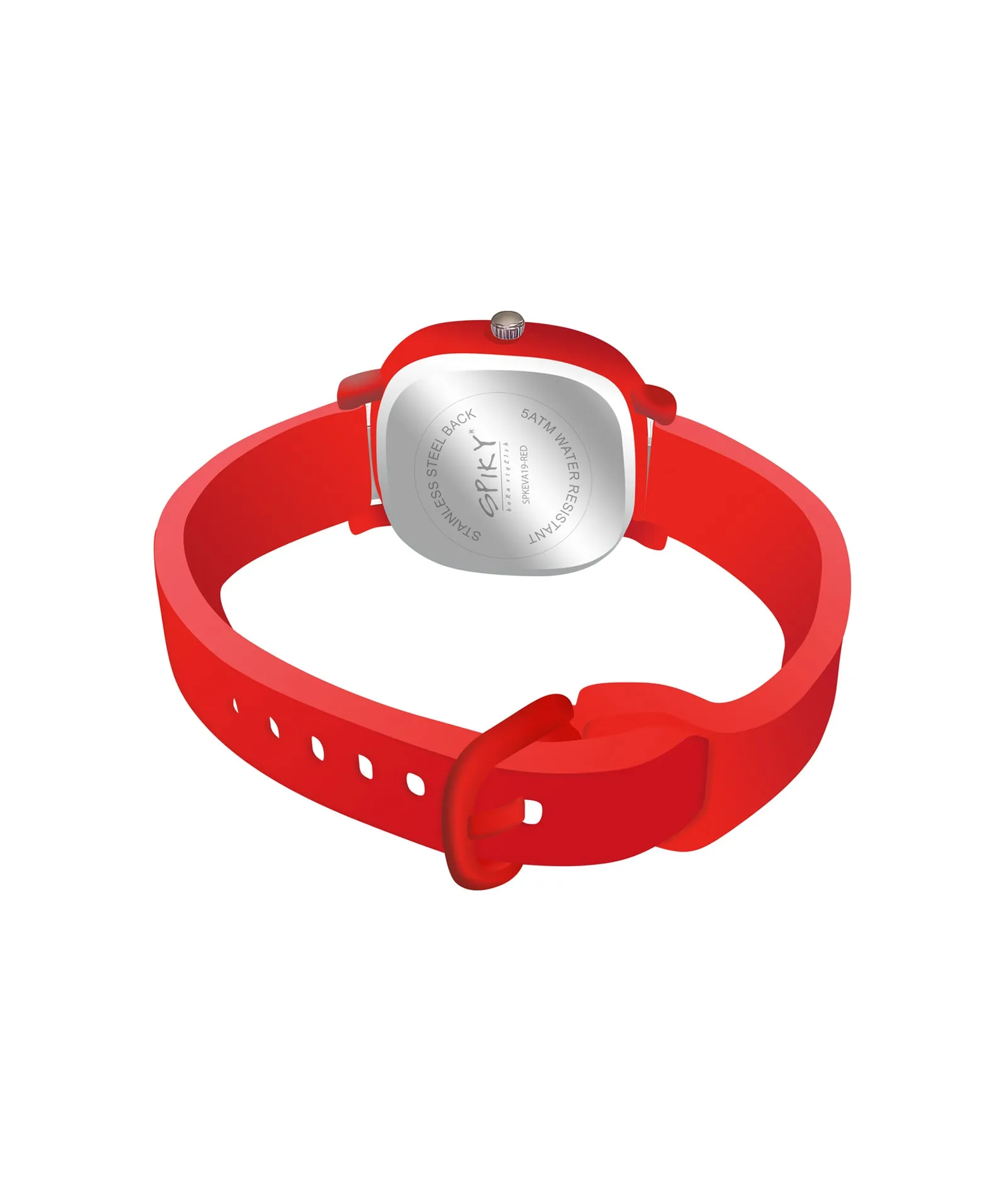 Spiky Eva19 Square Analog Watch for Kids - Pink