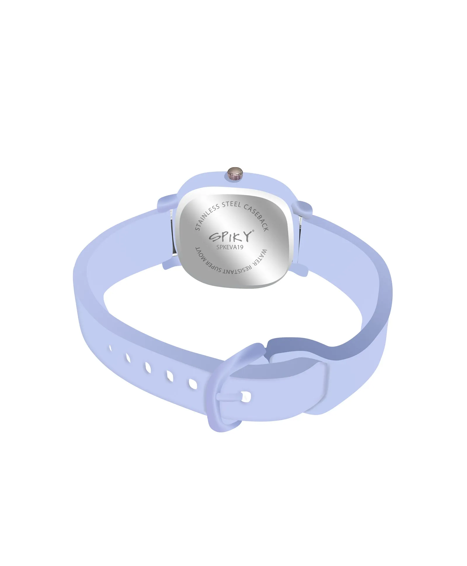 Spiky Eva19 Square Analog Watch for Kids - Pink