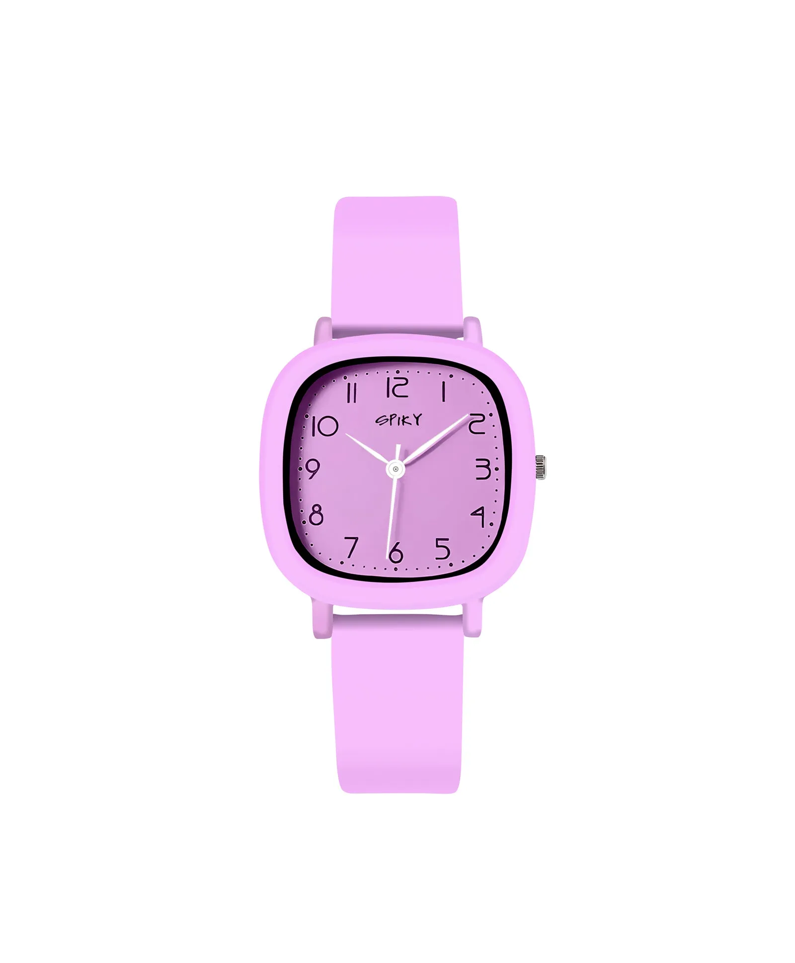 Spiky Eva19 Square Analog Watch for Kids - Pink