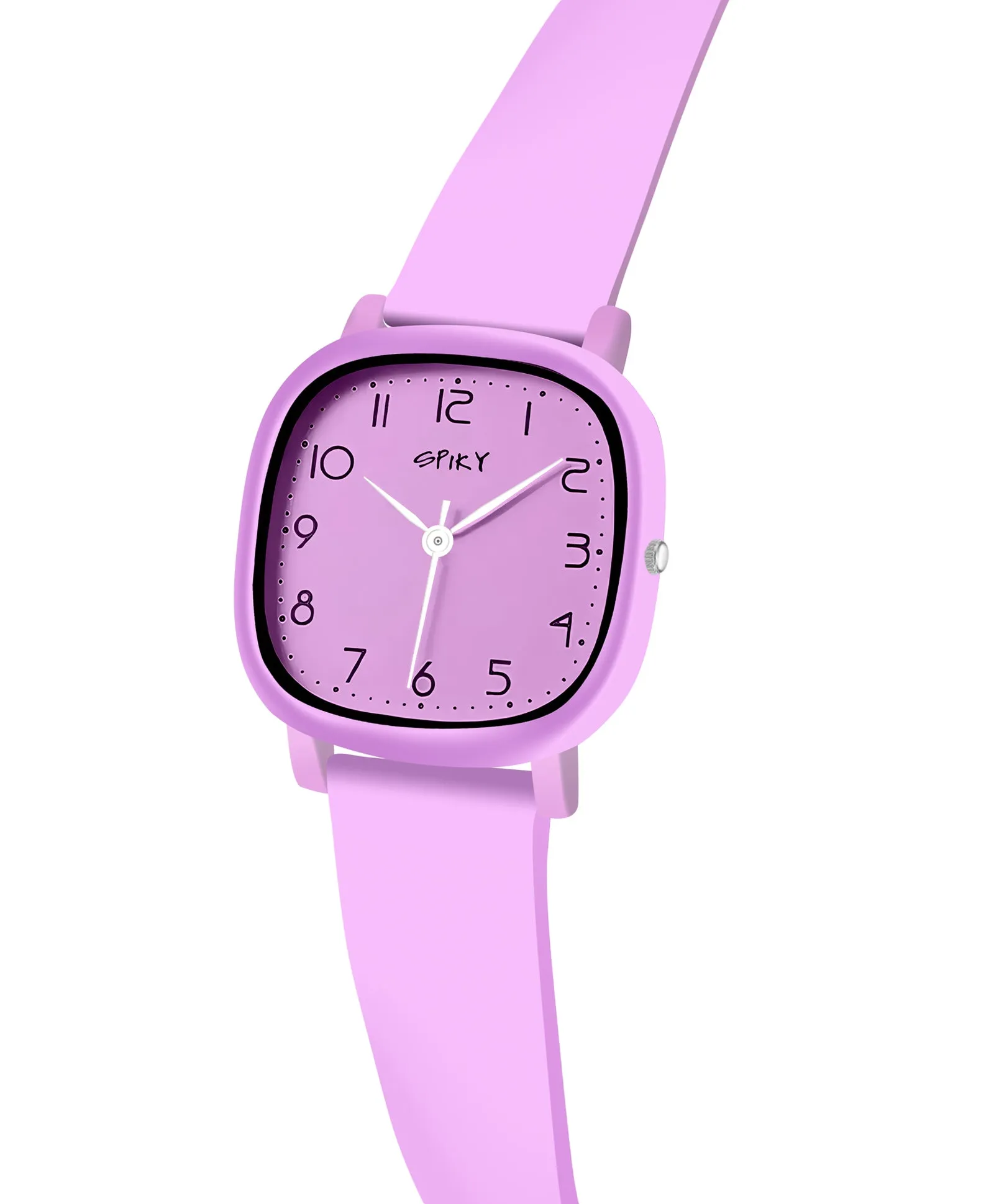 Spiky Eva19 Square Analog Watch for Kids - Pink