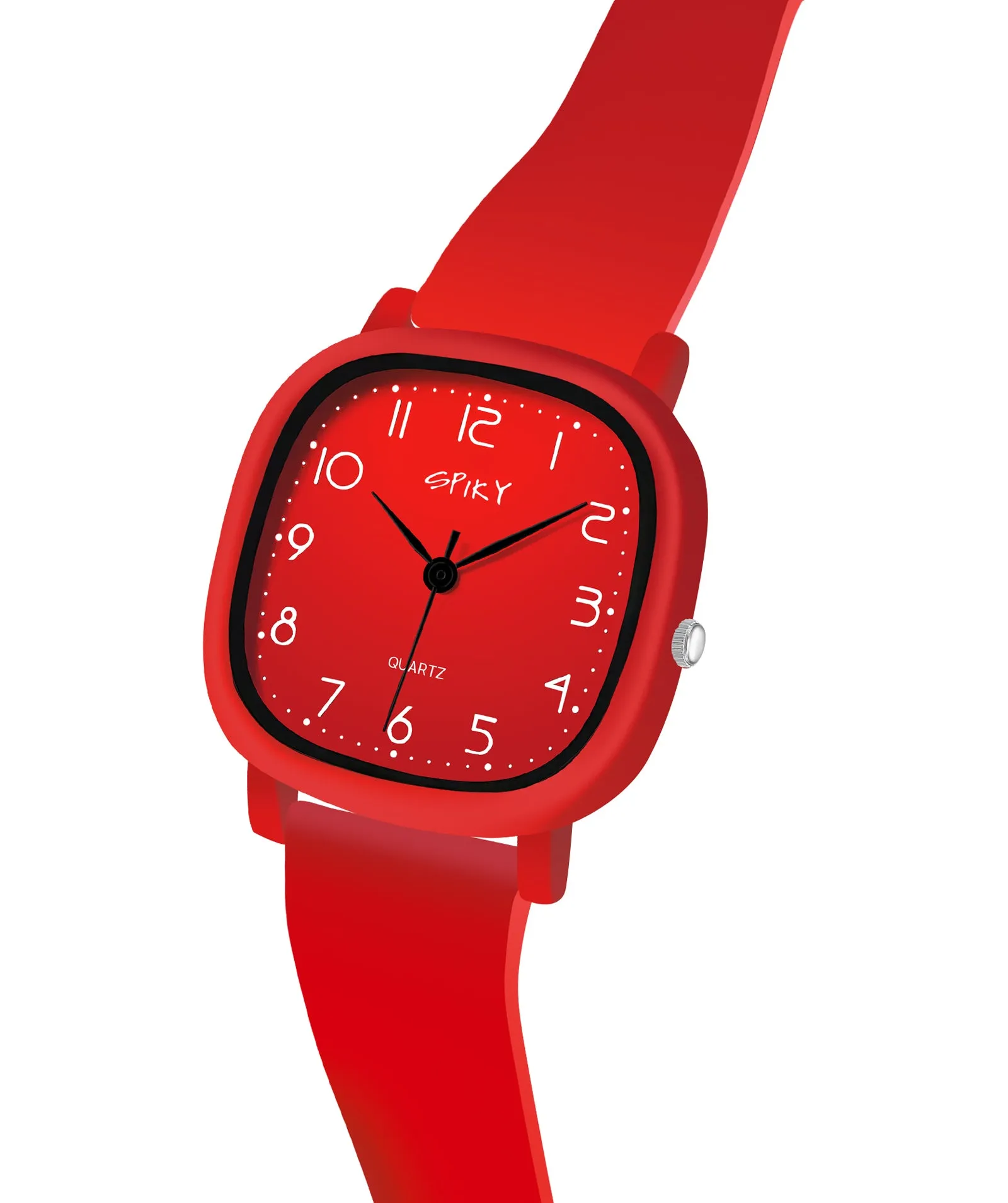 Spiky Eva19 Square Analog Watch for Kids - Pink