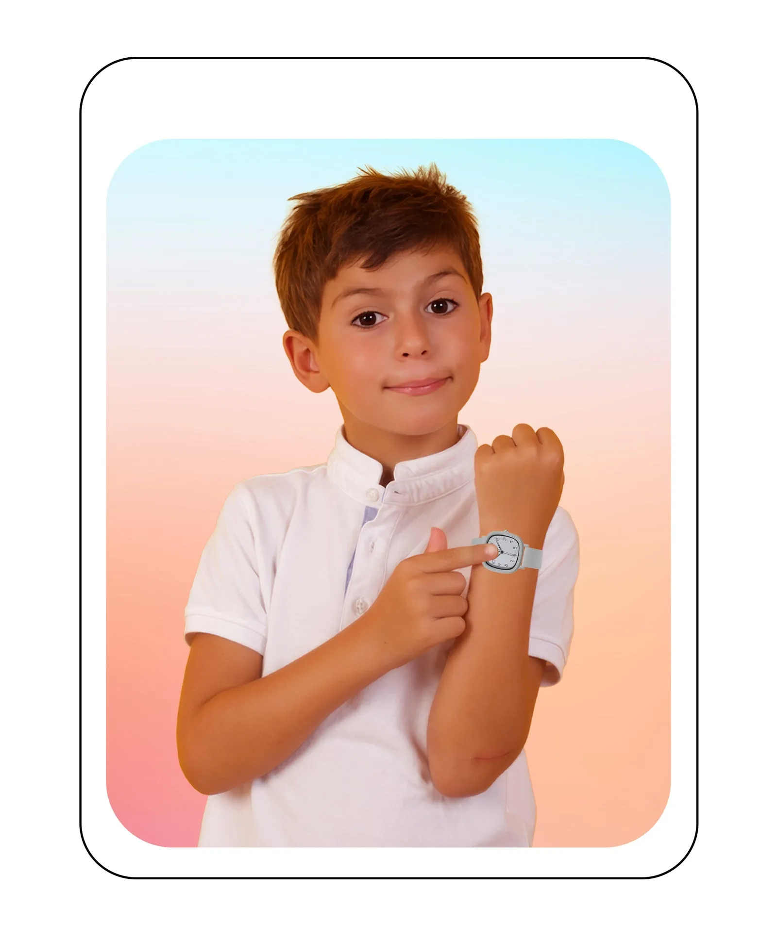 Spiky Eva19 Square Analog Watch for Kids - Purple