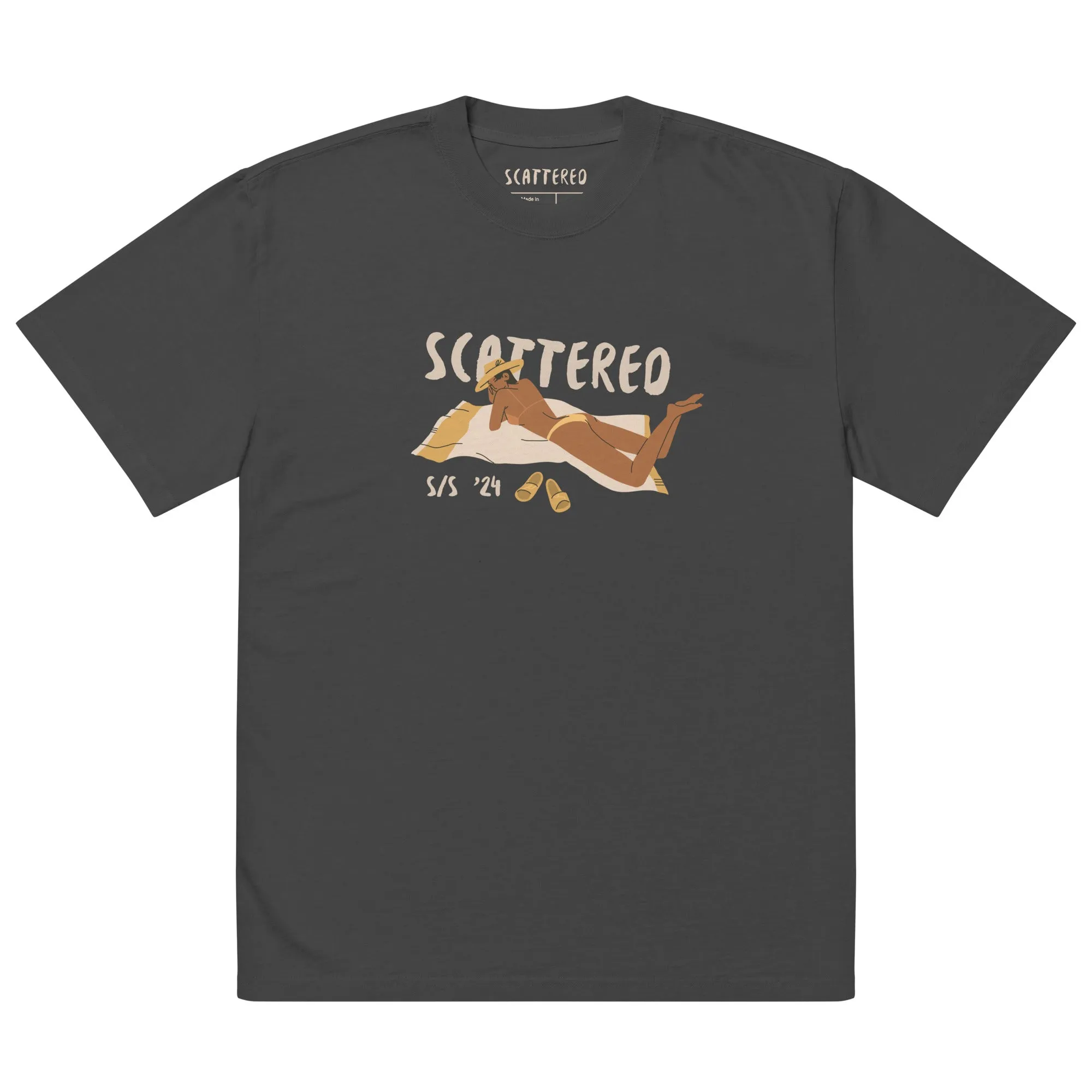 S/S '24 Beach Logo Oversized Faded T-shirt