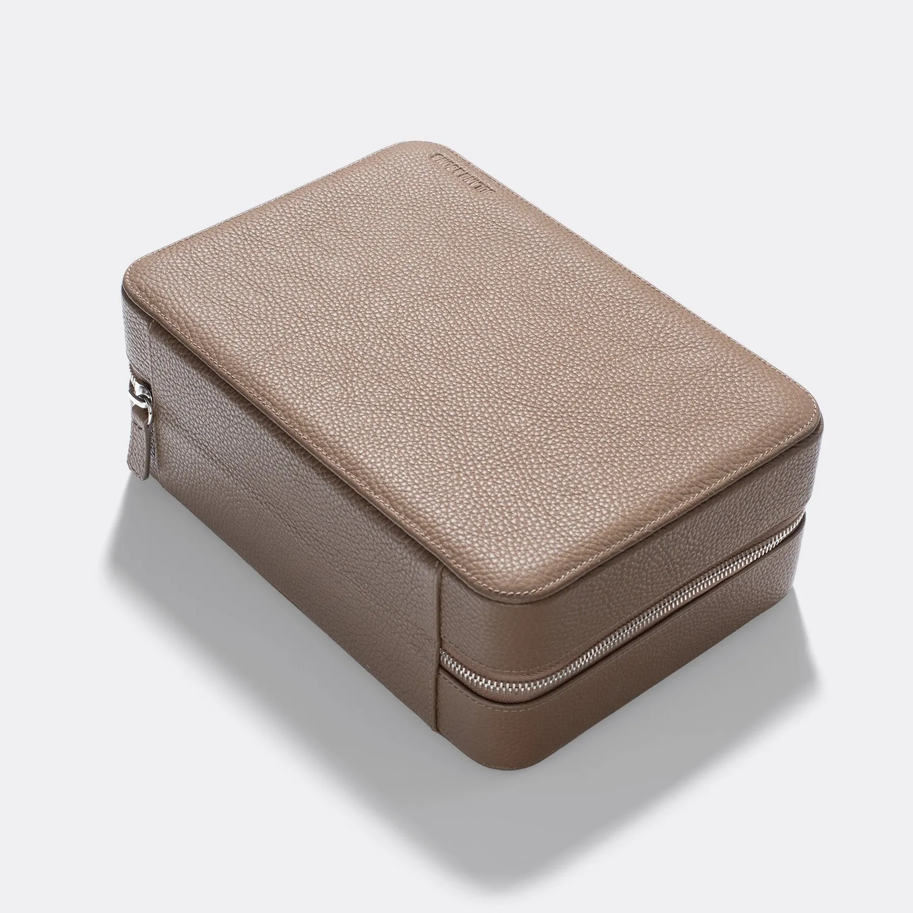 Taupe Luxury Leather Watch Box by JPM