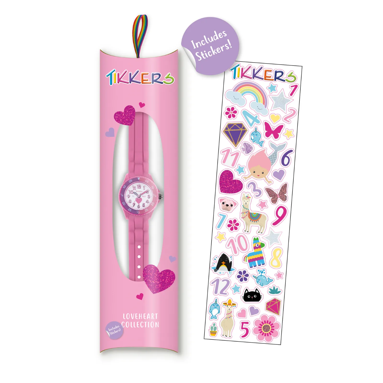 Tikkers Time Teacher Pink Heart Watch TK0003