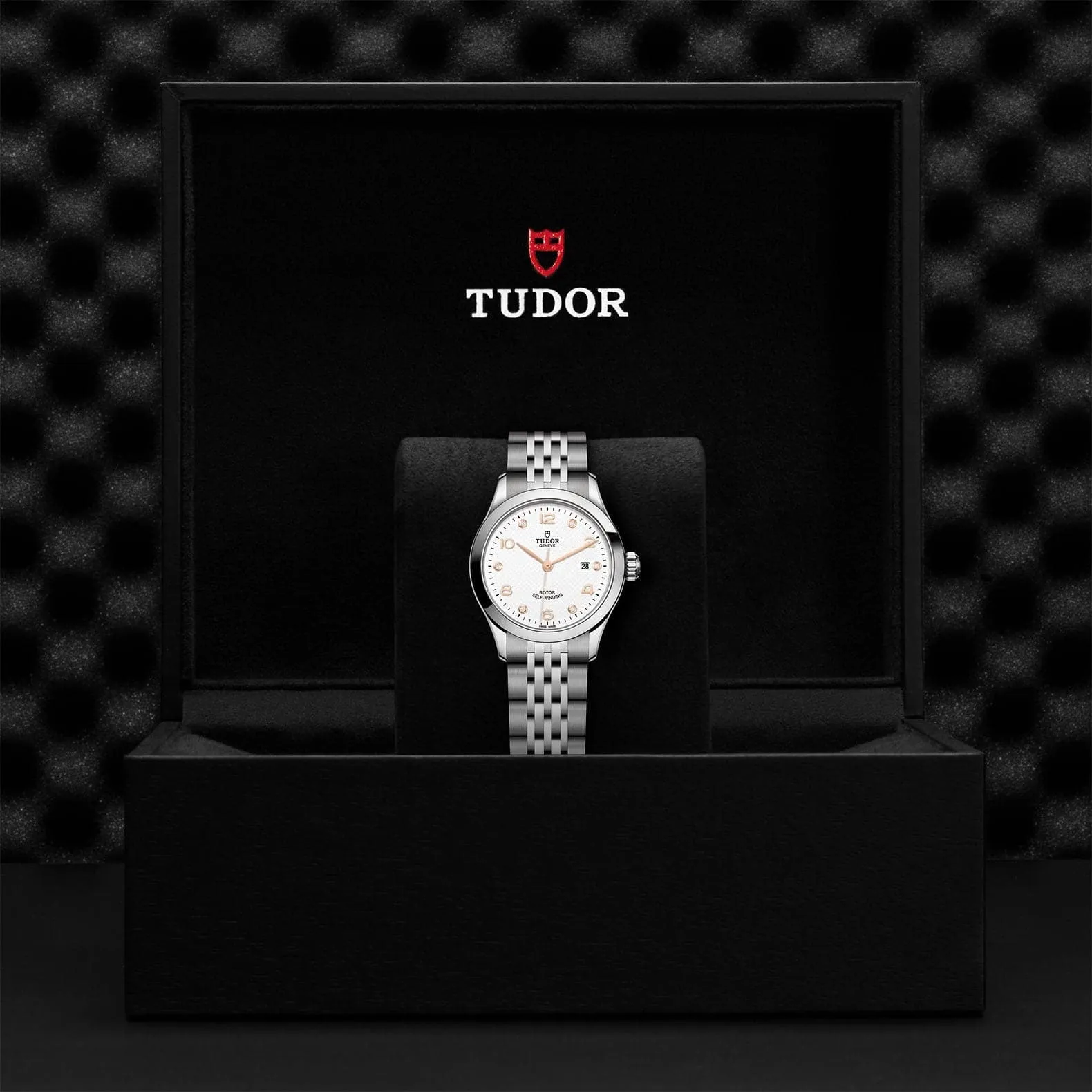 TUDOR 1926 28mm Diamond White Dial Stainless Steel Watch - M91350-0013