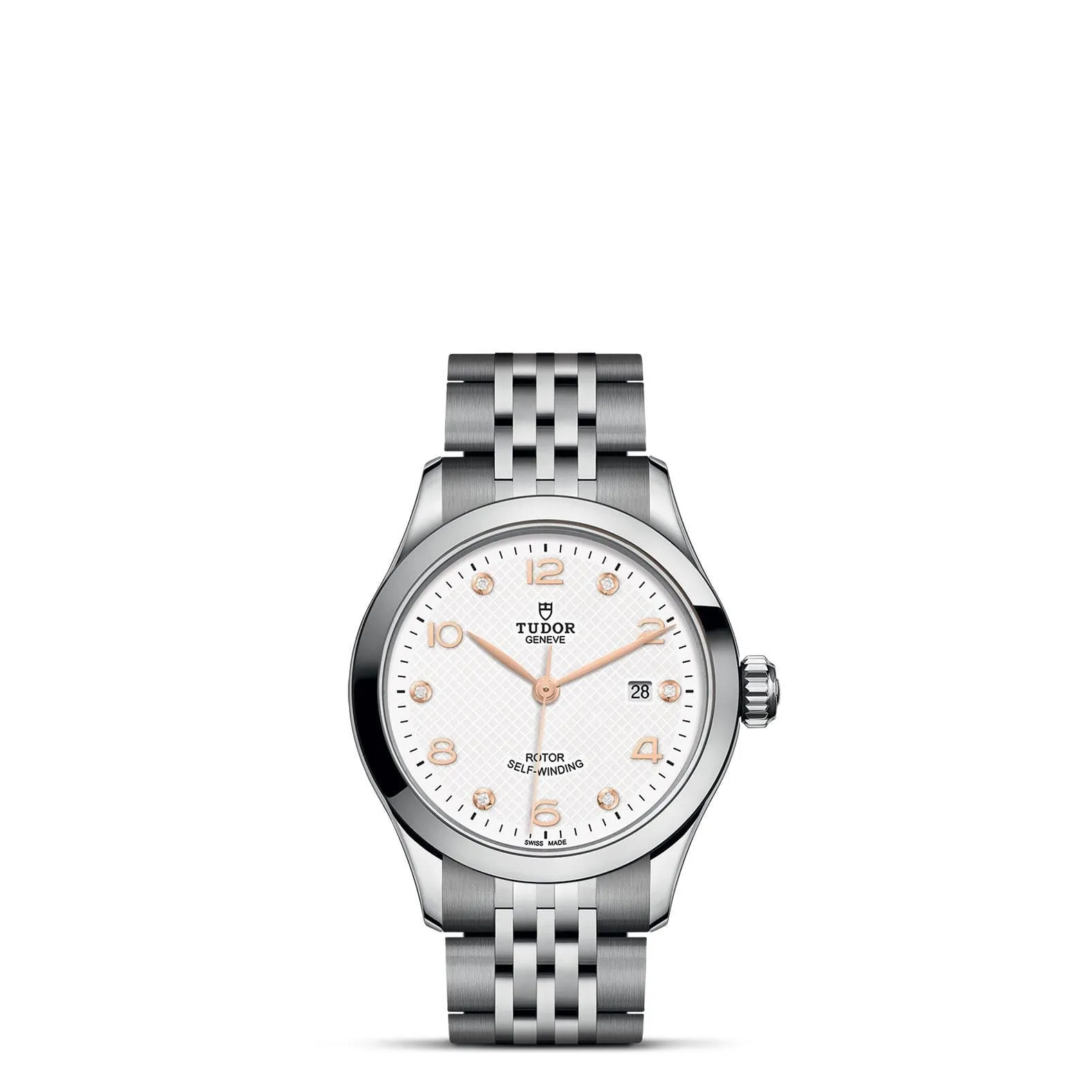 TUDOR 1926 28mm Diamond White Dial Stainless Steel Watch - M91350-0013