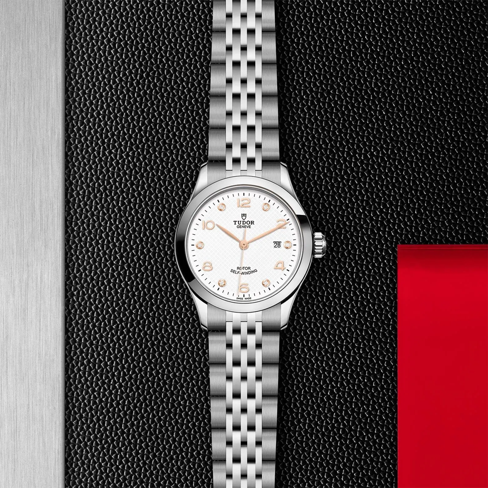 TUDOR 1926 28mm Diamond White Dial Stainless Steel Watch - M91350-0013