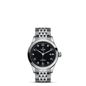 TUDOR 1926 28mm Steel Black Diamond Dial Watch - M91350-0004