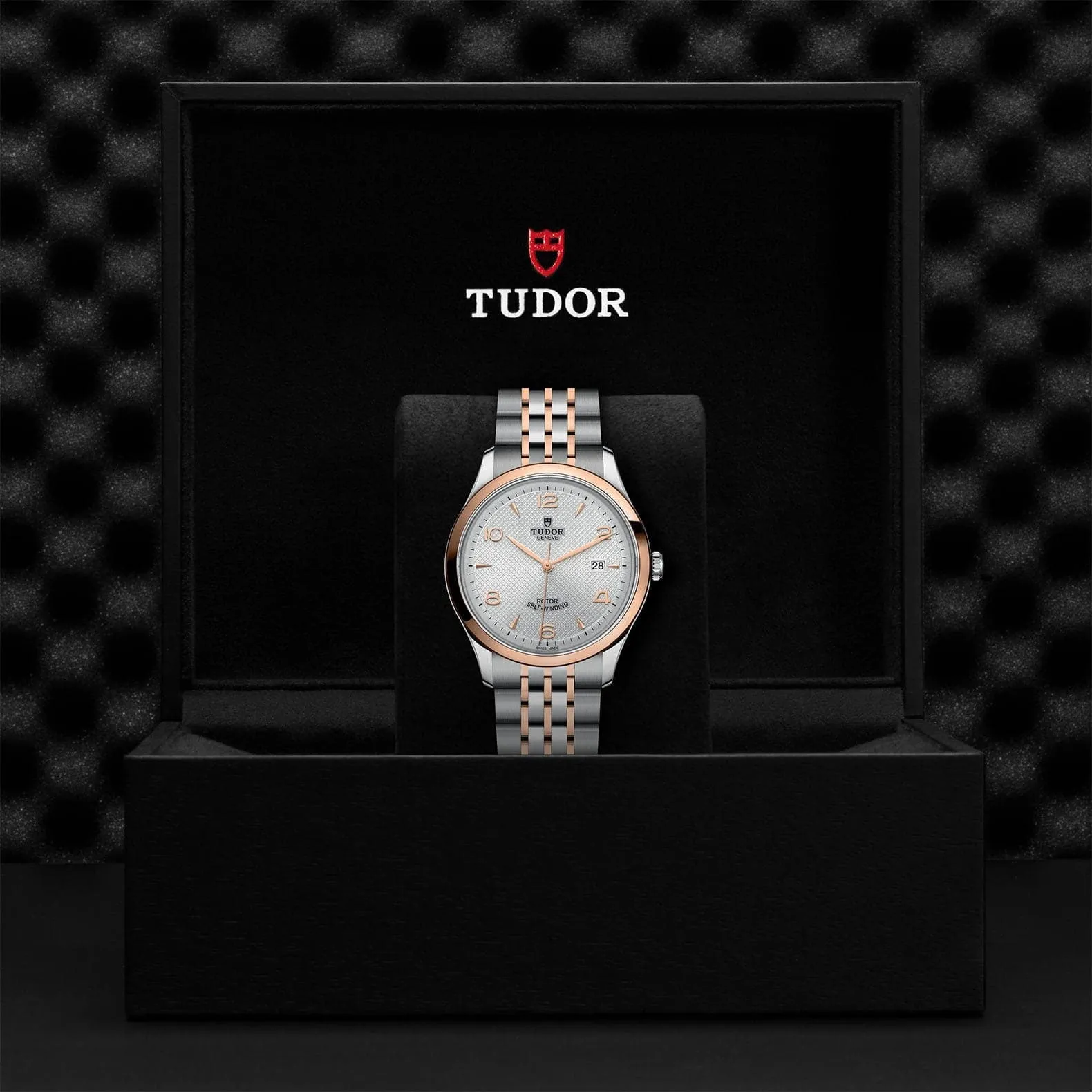 TUDOR 1926 41mm Gray Dial Steel/Gold Bracelet Watch -M91651-0001